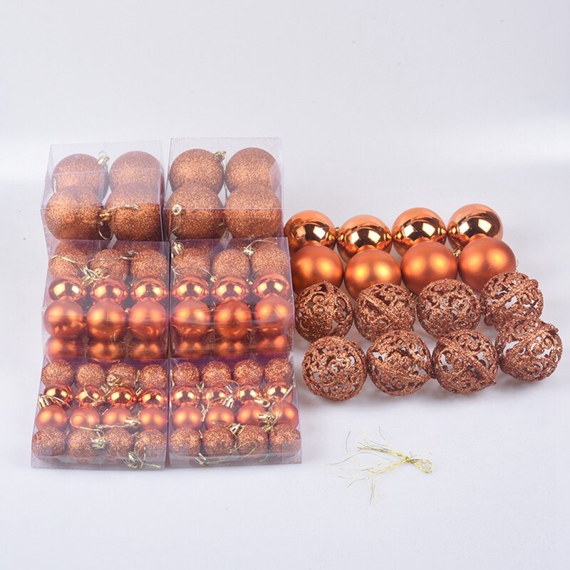 100 stuks/doos kerstbal boxset beschikbaar kerstboomversiering