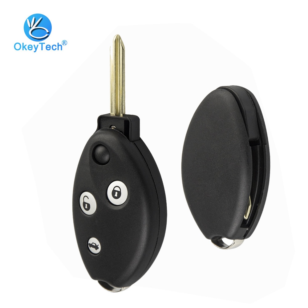 OkeyTech obudowa kluczyka obudowa pilota robić Citroen C3 C4 C5 Saxo Xsara Picassa Berlingo 3 przycisk z podkładka gumowa akcesoria samochodowe alarm