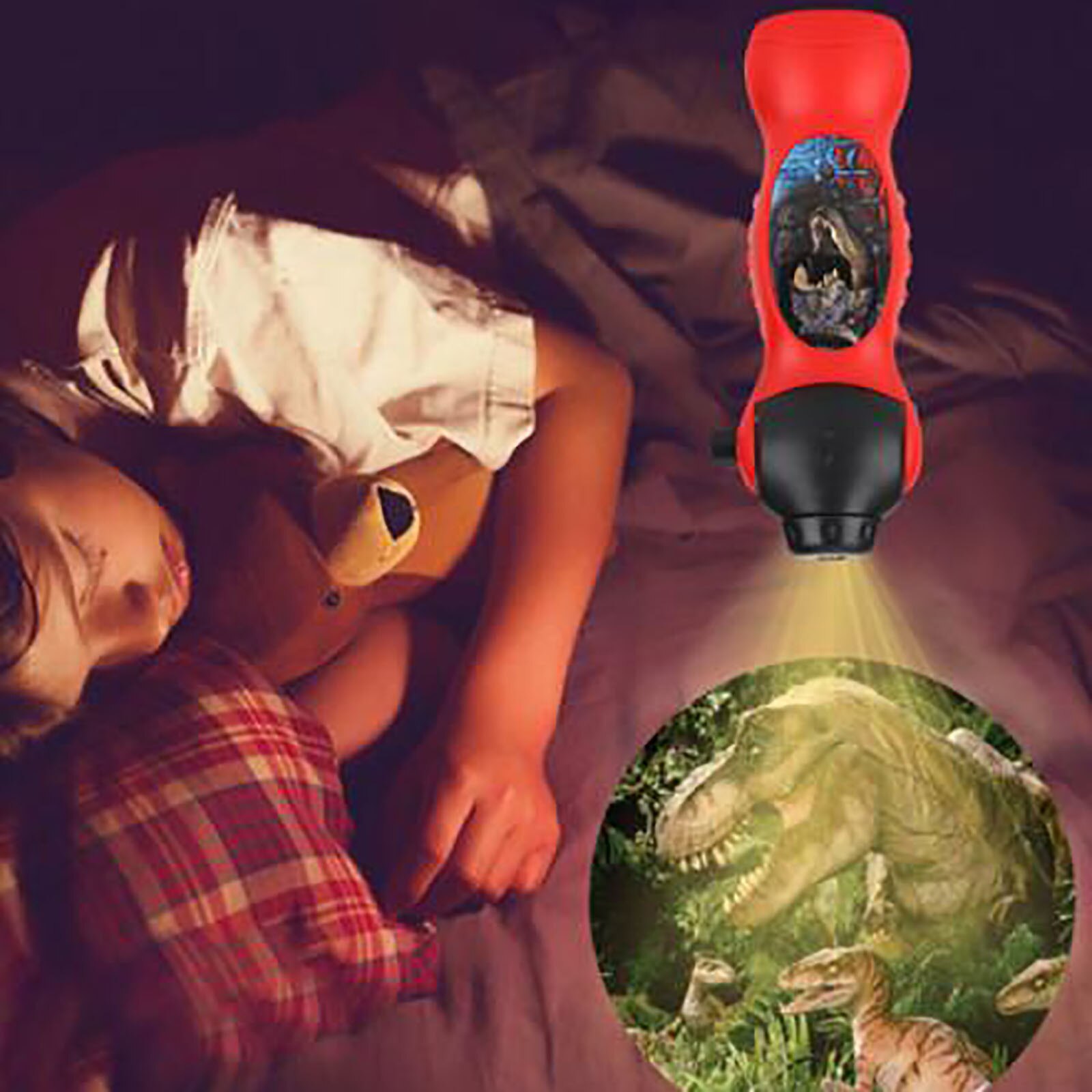 Mini Zaklamp Puzzel Baby Vroege Educatieve Lichtgevende Speelgoed Dier Dinosaurus Kind Glijbaan Projector Lamp Voor Kinderen Speelgoed Dinosaurio