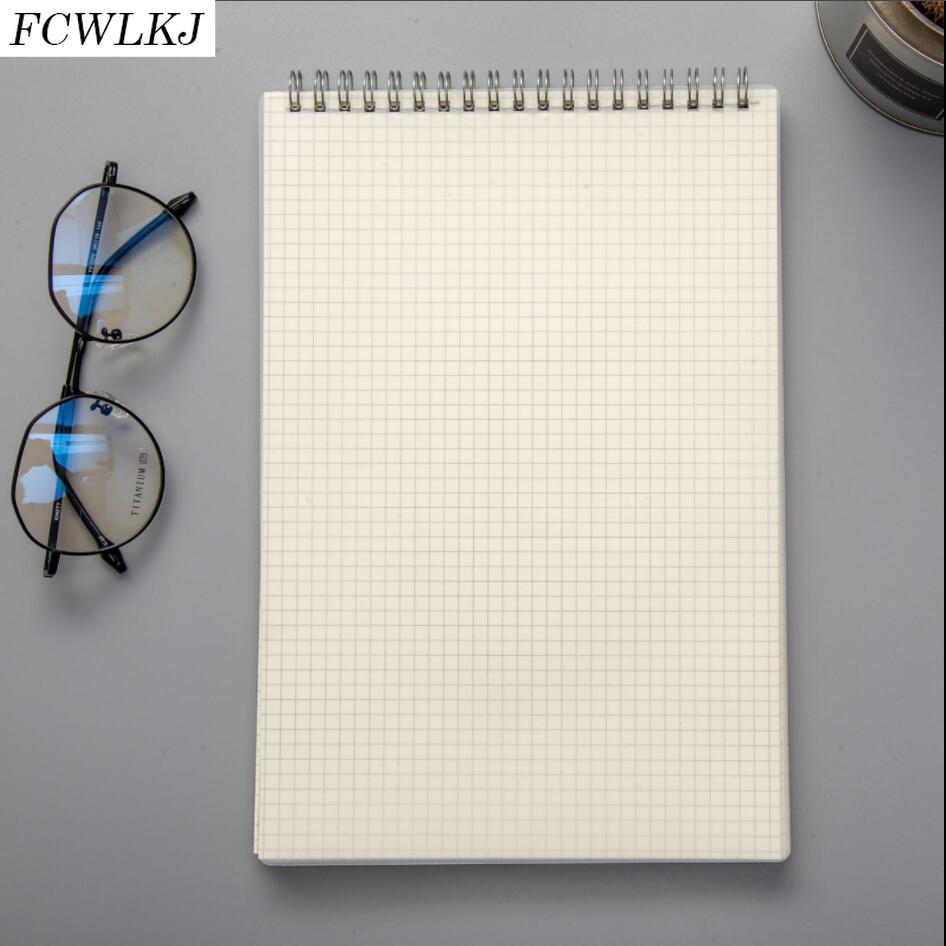 A4 A5 B5 Spiral Book Coil Notebook Line Blank Grid Paper Journal Diary Sketchbook for School Supplies Stationery Store: B5 grid 18x26