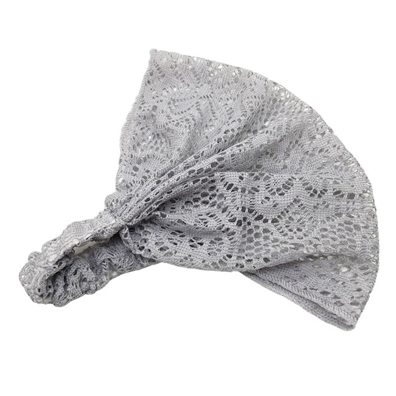 nuevas mujeres Yoga encaje hueco cabeza envolver amplia diadema flor diadema accesorios al por mayor y al por mayor # K29: E