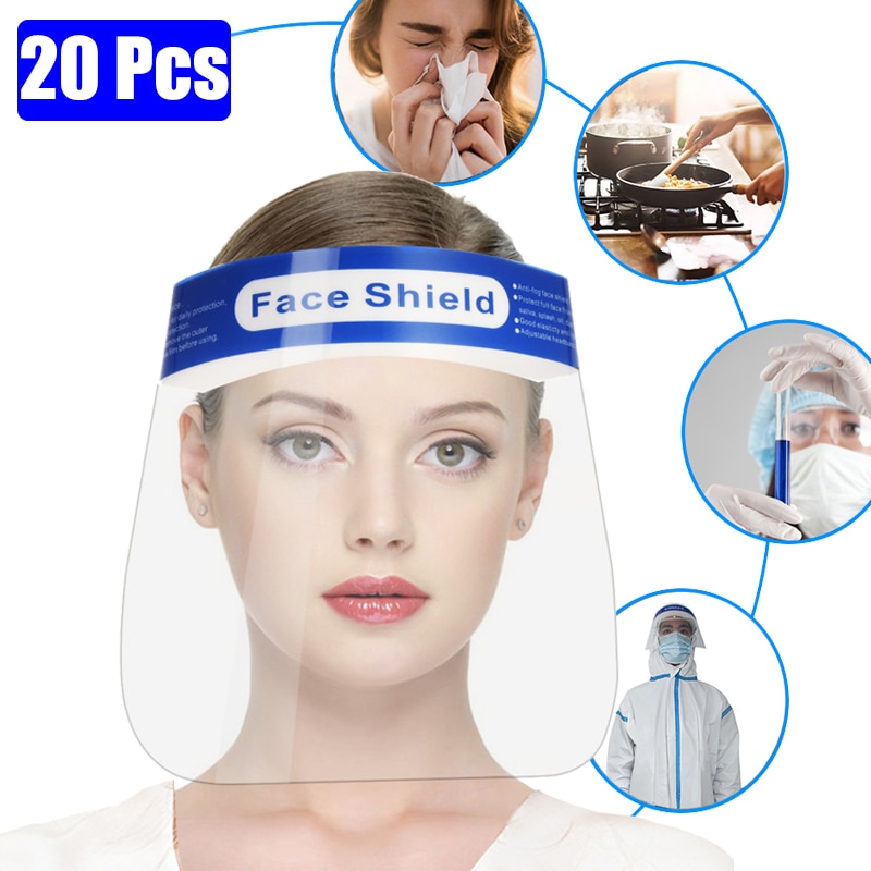 20/10/5 Pcs Anti-Druppels Volledige Veiligheidsbril Anti-Fog Stofdicht Gezicht Shield Veiligheid Cover transparante Beschermende Facial