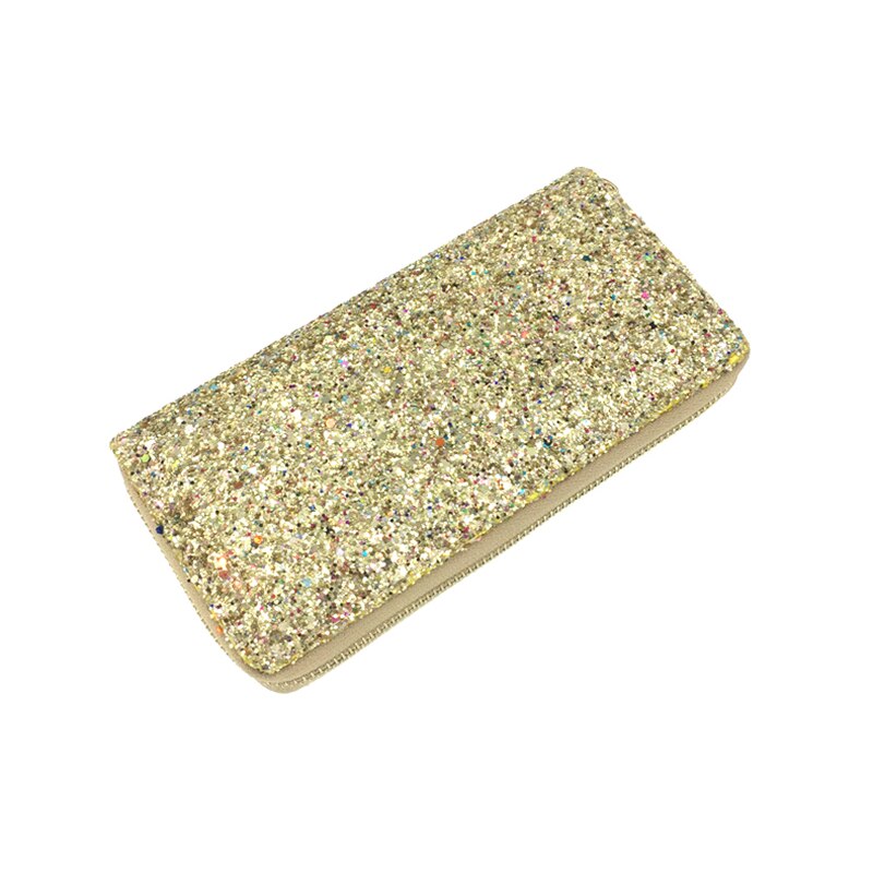 Women's Style Glitter Long Purse Girls Sparkly Sequin Wallet