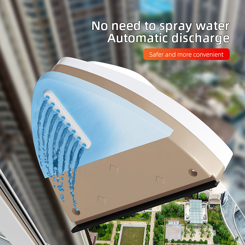 NIEUW Huishoudelijk kantoor Speciale raamreiniger Magnetisch glazen raamreinigingsgereedschap Automatische waterafvoer Dubbellaagse ruitenwisser