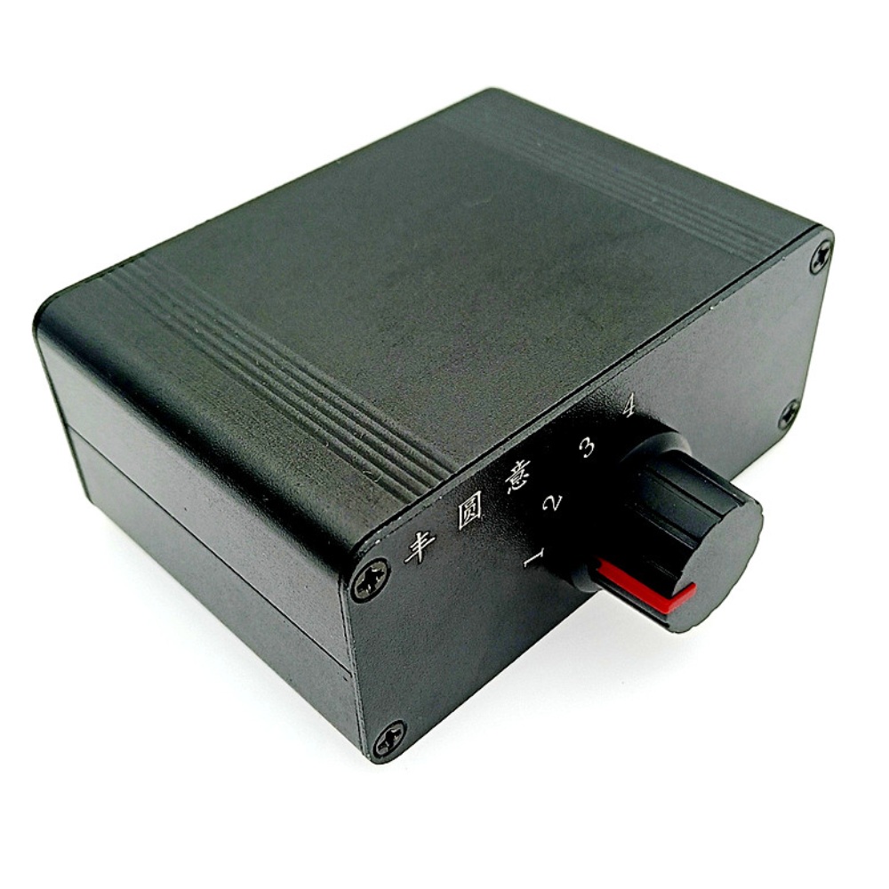 1 Eingang, 4 Ausgänge, 4-Kanal-Audioschalter, RCA-Stereo-Audio-Umschalter, Verteiler, Signalwahlschalter, einzeln steuert