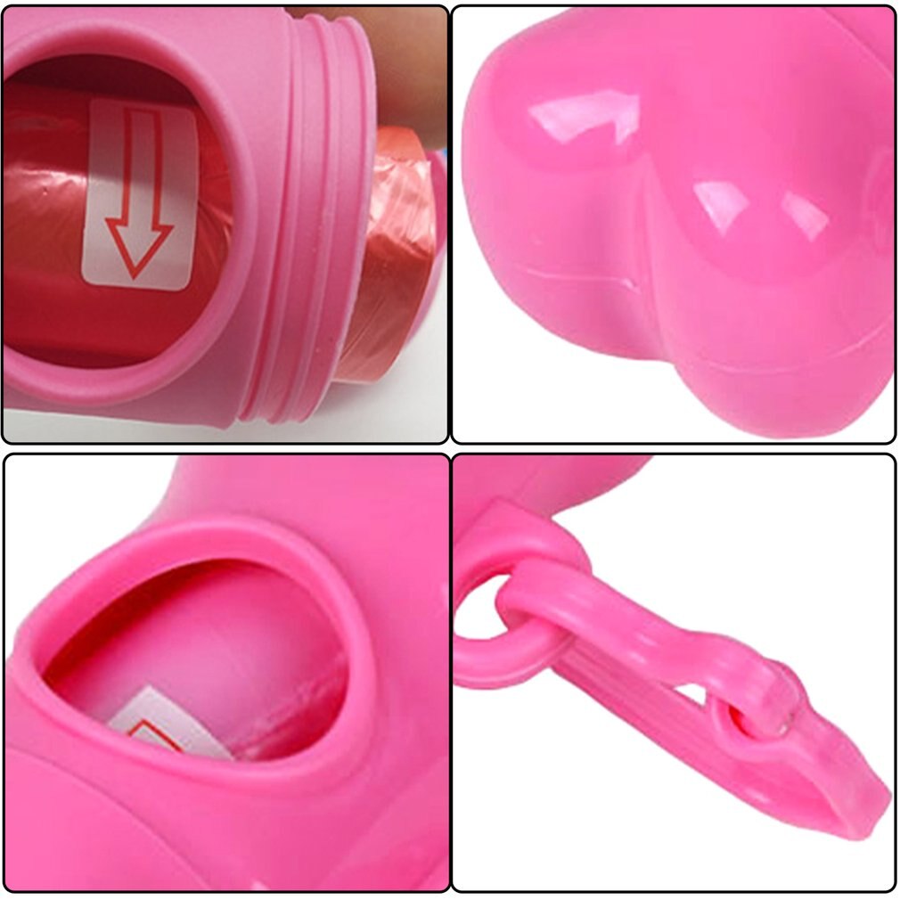 Pet Waste Bag Dispenser For Dog Waste Bag Holder - Plastic Garbage Bag Dispenser Carrier Case，Dog Pet 1 Roll Waste Poop Bags