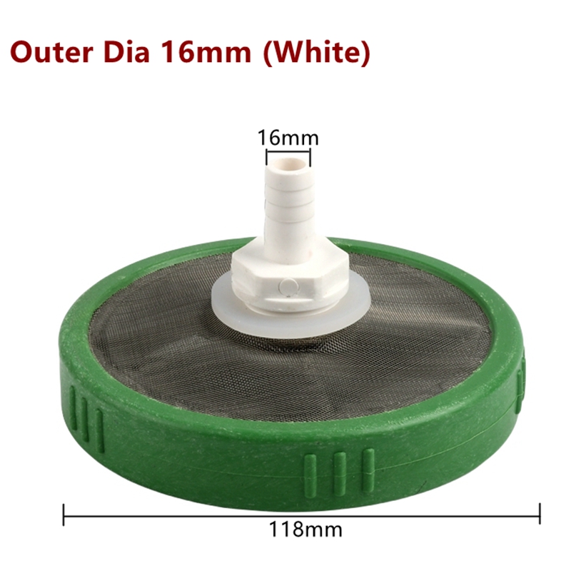 Filtre de tuyau Wildoda pour l'd'argile du jardin, pompe de pulvérisation Pound, filtre à mailles précieuses pour le filtrage du poisson, raccord de tube d'eau domestique, 1PC, OD 12mm, 16mm: Rouge