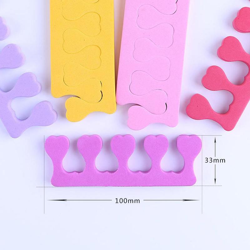 Nail Tool Sponge-toe Device Finger-pointing Toe Splitter Fingers Color Chuck Toe Center Device Peach Random M3T9