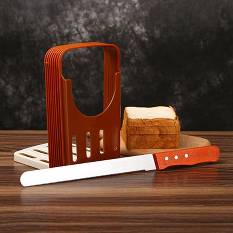 Brood Slicer Keuken Brood Toast Cutter Opvouwbare Bakken Voedsel Cutter Brood Sandwich Snijden Tool