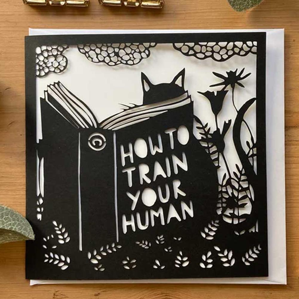 OREO - Cute Black Cat Greeting Card