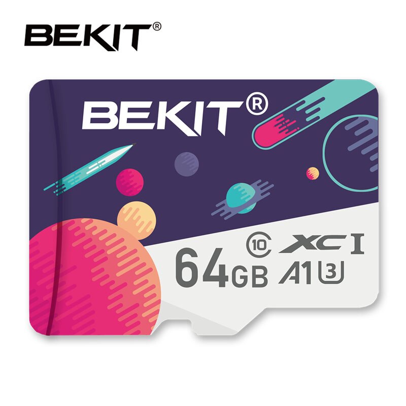 Bekit Micro Sd-kaart 16 Gb 32 Gb 64 Gb 128 Gb 256 Gb Class10 Tf Card A1 UHS-3 80 mb/s Microsd Geheugenkaart Voor Samrtphone En Tafel Pc