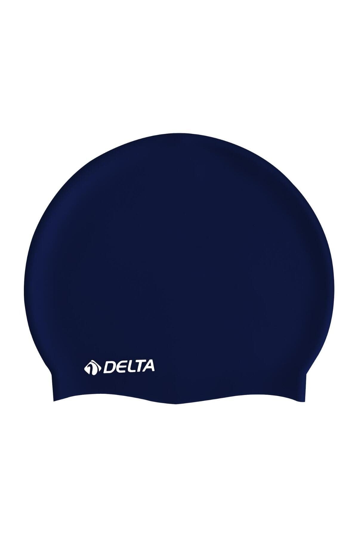 Bonnet de bain en Silicone, pour piscine de luxe, couleur unie Piscine et fruits de mer. Taille Standard. Pour adulte et enfant: DARK BLUE