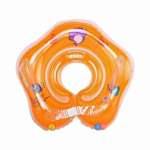 Summer Inflatable Swimming Ring Giant Pool Float Toy Circle Beach Sea Party Inflatable Mattress Water Ring Float Round Adult Kid: orange child
