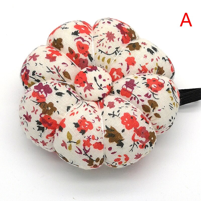 Ball Shaped Pumpkin Shape Sewing Pin cushion Cotton Fabric Button Wrist Strap for Cross Stitch Sewing Safety Pin Cushion Accesso: 10