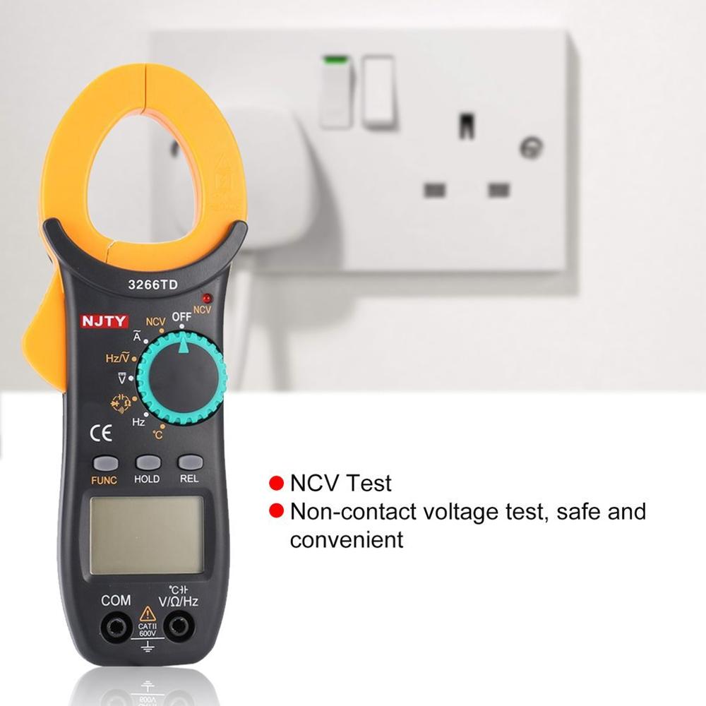 Mini Digital Clamp Meters AC/DC Current Voltage 3266TD series True RMS Auto Range VFC Capacitance Non Contact Multimeter