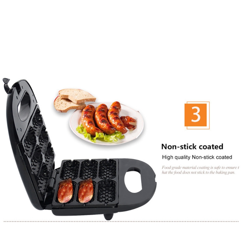 Electric Hotdog Baker Waffle Iron - Waffles on Stem, Waffle Sticks Dog Maker