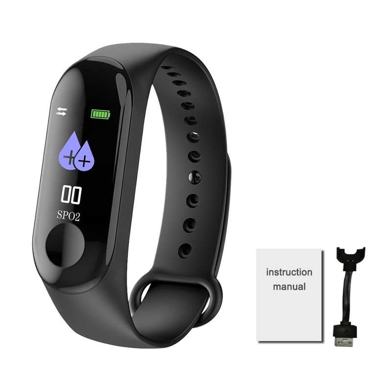 M3 fitness Bracelet Fitness Tracker Pedometer Blood Pressure Heart Rate Monitor Waterproof Wristband step counter