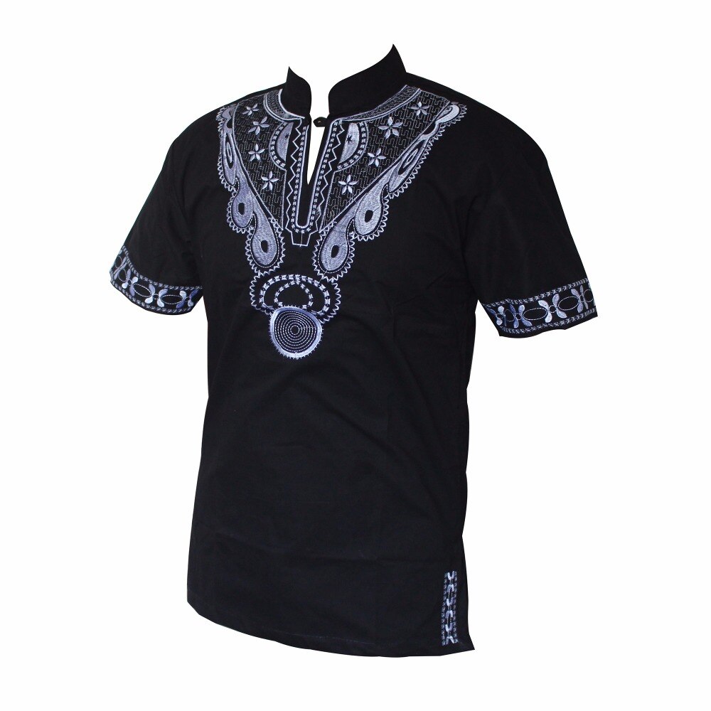 Dashiki t-Shirt pour homme musulman, africain, Haute Tribal brodé Ankara