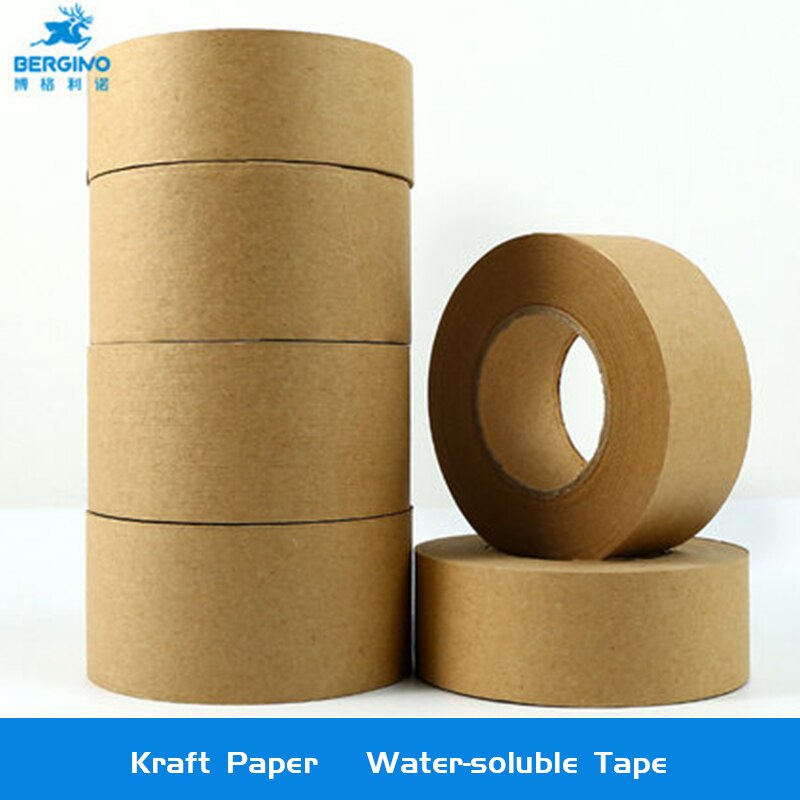 Boglinor wet water kraft paper tape art watercolor painting water sol tape traceless tape in the water will not stick to the pap