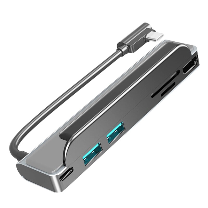 Type-C Docking Station Usb C Hub Hdmi-Compatibel + USB3.0 + Pd + Tf Ondersteuning 4K voor Laptop Pc: Default Title