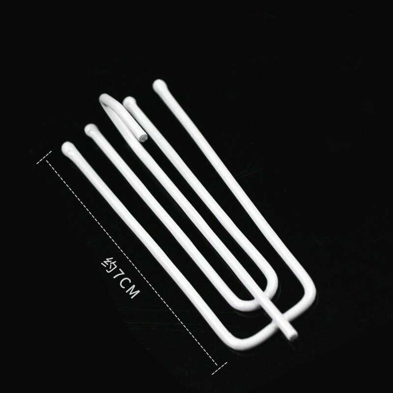 Metal stainless steel Curtain Hanging Hooks Ring Window White Plastic Hooks Home Curtain Accessories cp056T2: white hook / 30 pieces