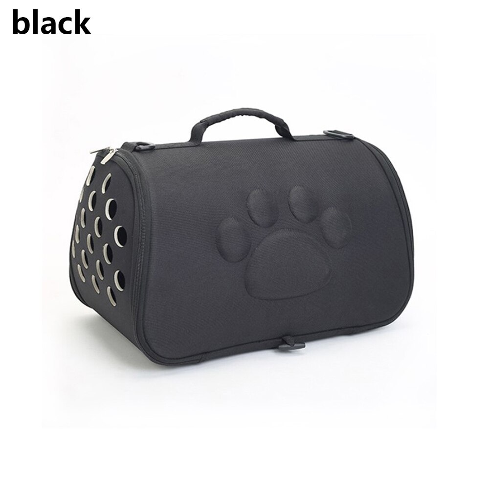 Foldet kæledyrsbur til hunde kat sammenklappelig hvalpekasse håndtaske bæreposer kæledyrsforsyning transport chien tilbehør: -en / L