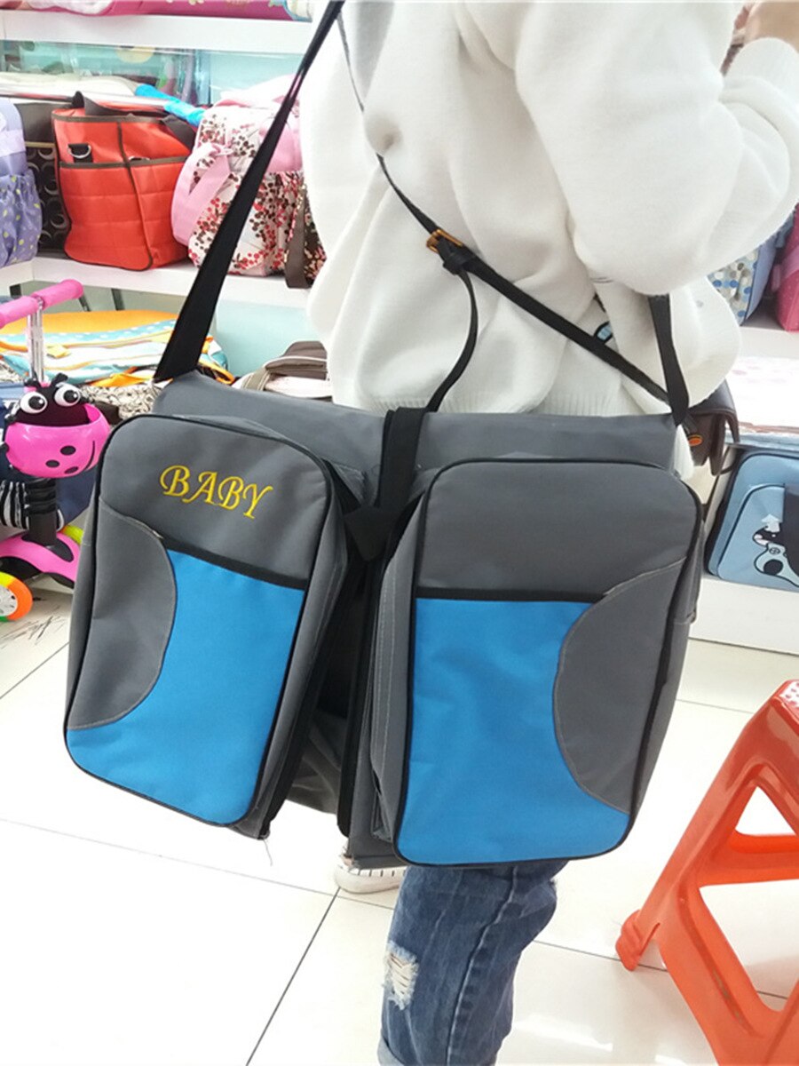3 en 1-Bolsa de pañales-Moisés de viaje-Estación de cambio cuna de viaje portátil multifunción para recién nacidos bolsas de bebé