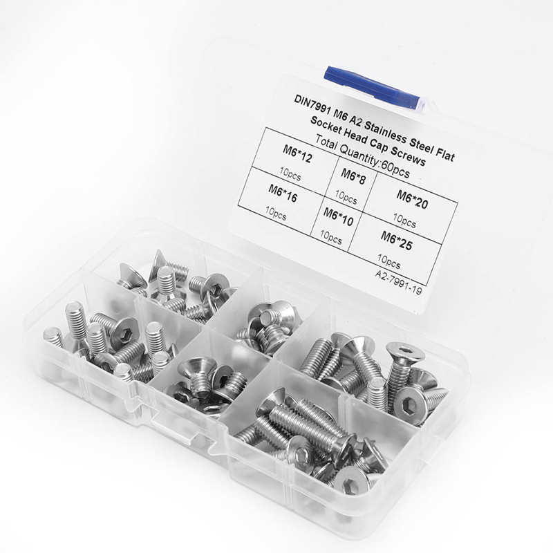 Stainless Steel Flat Hex Socket Screw Screw for Fastening Plastic Electronics Industry Soft Metal