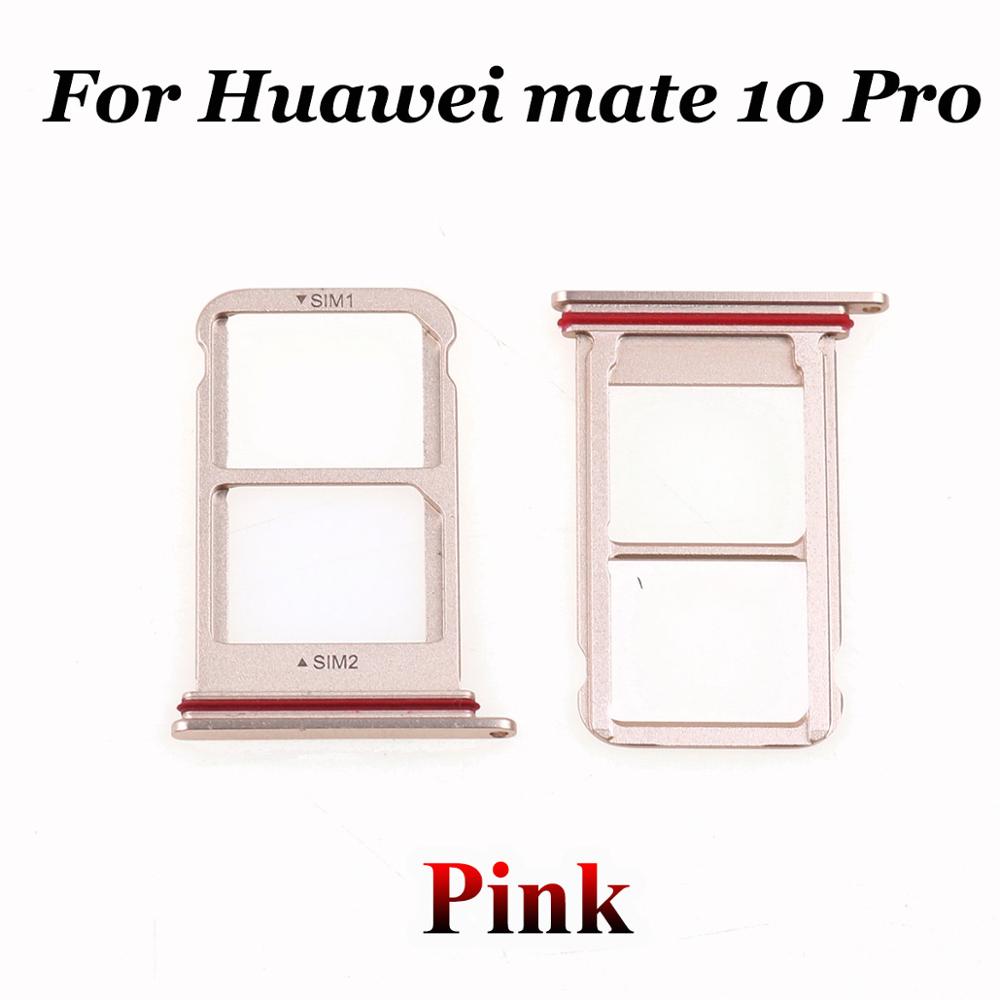 YuXi For Huawei mate10 SIM tray Card Reader Holder Slot Connector Repair Parts for huawei mate 10 Pro mate 10Pro: Mate 10 Pro-Pink