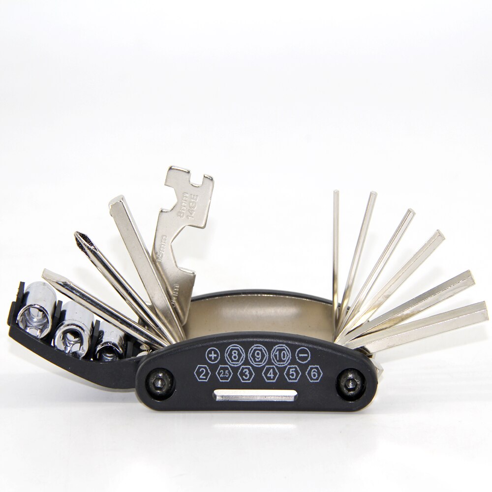 Multi Functie 16 In 1 Fiets Diy Gereedschap Mini Repareren Hand Werken Tool Set Vouwen Gereedschap Voor Bike Behoud