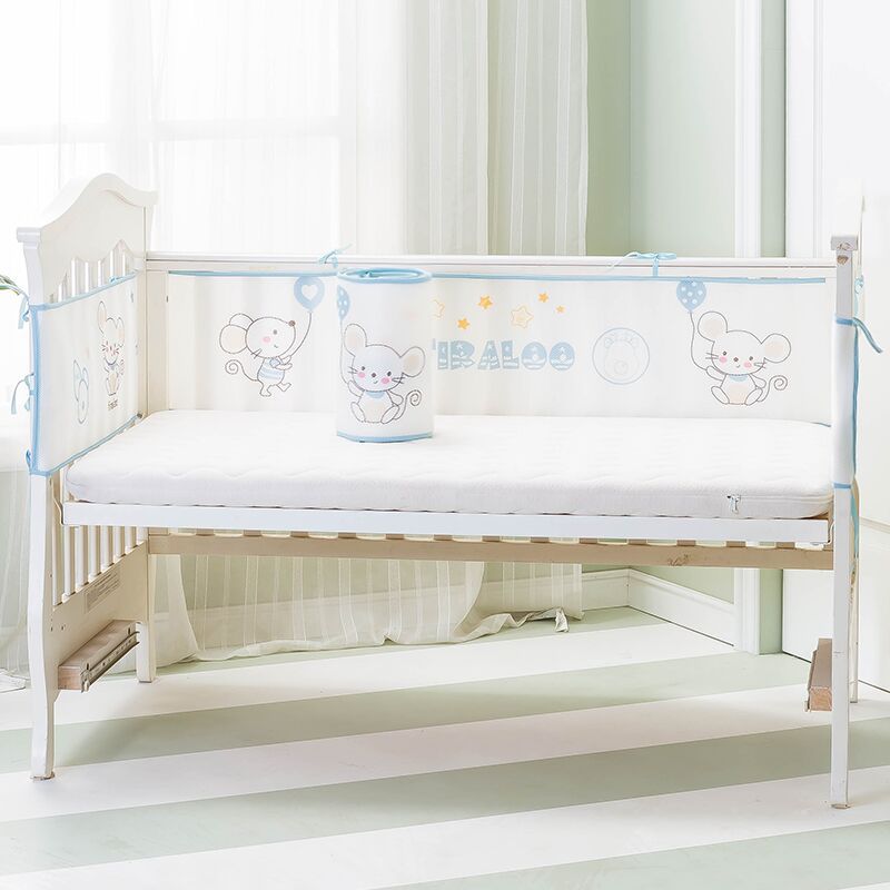 Bett Stoßstange für Baby Krippe Um Sommer Mesh Belüftung Krippe Mesh Sicherheit Hohe Komfort Ist Förderlich für Besser Aktivitäten Und spielen: Little mouse 150cm