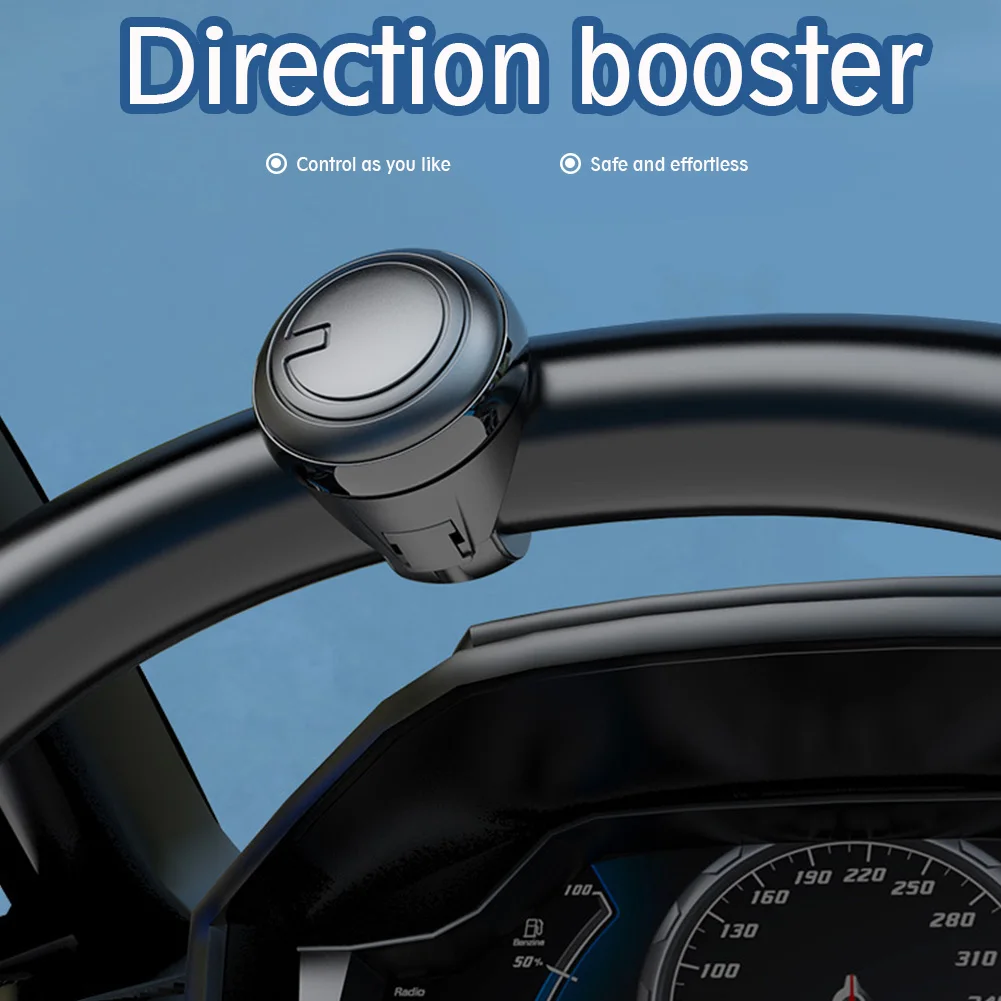 Volante girevole Booster Spinner Manopola Rotazione di 360 gradi Cuscinetto in metallo Maniglia di alimentazione a forma di sfera Adatto a tutte le auto