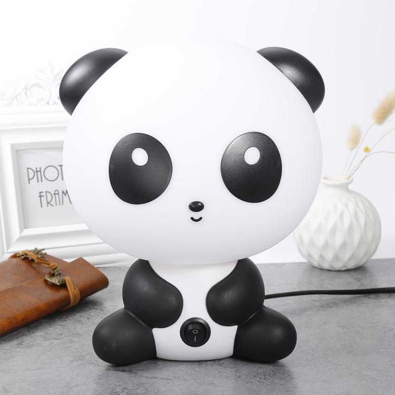 Nette Panda Tisch Lampe Baby Art Schlafzimmer Nacht Lampe Karikatur Ebene Kreative Warme Licht Haushalt Energiesparende
