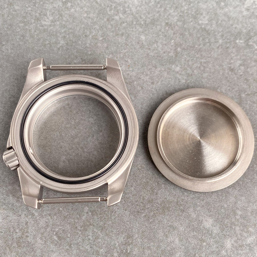 Ti-2 Titanium/316L Sandblast Field Watch Case for NH35 NH36 NH38 NH70 NH72 ETA2824 PT5000 SW200 Anti-allergy 3.8 Crown Sapphire