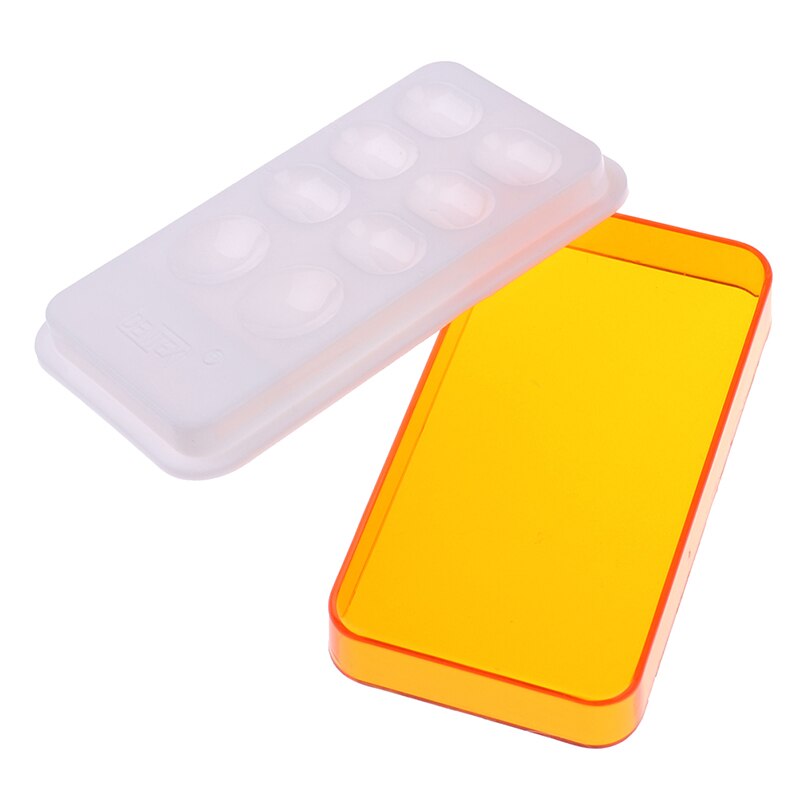 Palette dentaire avec couvercle, 8 emplacements, équipement de laboratoire dentaire en résine, 1 pièce