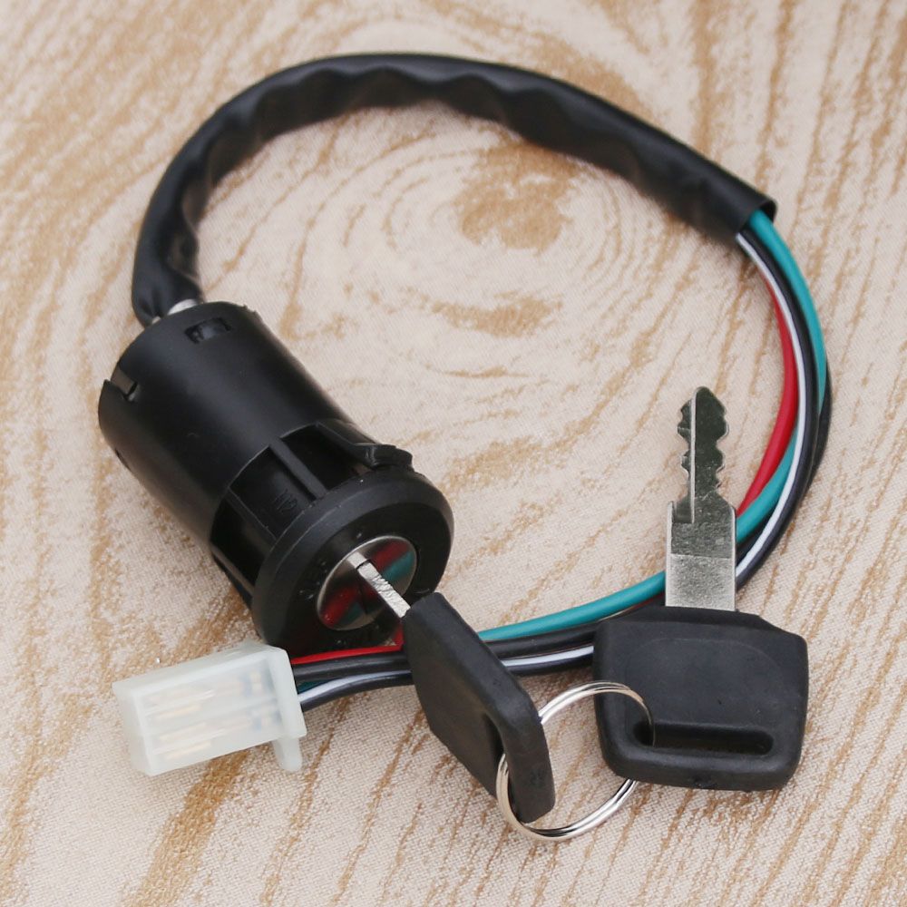 Contactslot, Elektromobiel Contactslot Sleutel 2 Draad Universele Moto Accessoires Vervanging voor Scooter ATV Contactslot, Elektromobiel Contactslot Sleutel 2 Draad Universele Moto Accessoires Vervanging voor Scooter ATV