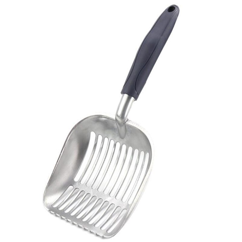 Łopatka robić kociego żwirku duża metalowa szufelka robić przesiewacza koteczek z głęboką łopatą i ergonomiczny uchwyt wykonany z wytrzymałego aluminium: 04