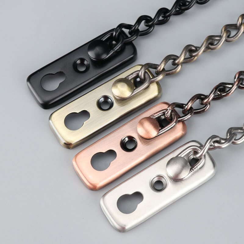 Thickened Stainless Steel Hotlinking Door Latch Hotel Company Home Security Chain Latch Door Chain Hardware Furniture