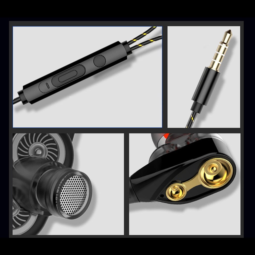 In-Ear Headphones Moving Coil Headphones Wired With Wheat Gaming Headset For Apple For Android Phones