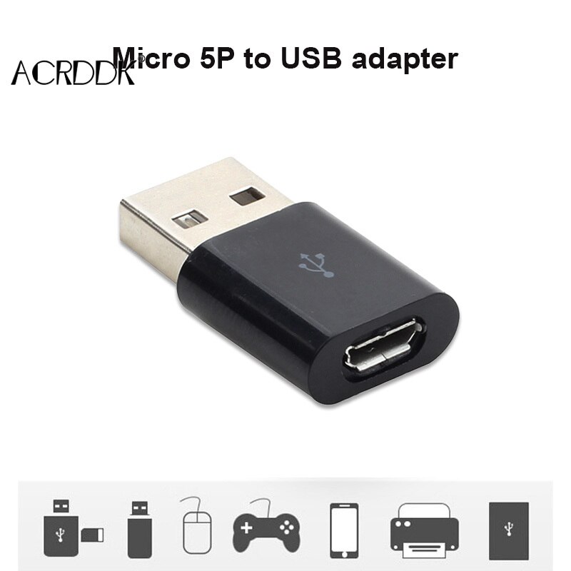 USB Male to Micro USB Female OTG Adapter Converter Data Charger for Phone Tablet PC FL