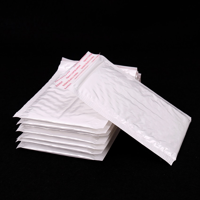 10Pcs 130*110Mm Wit Bubble Envelop Bubble Film Tas Parel Film Envelop Shock Tas Office Business Mail tas Kwetsbaar Benodigdheden