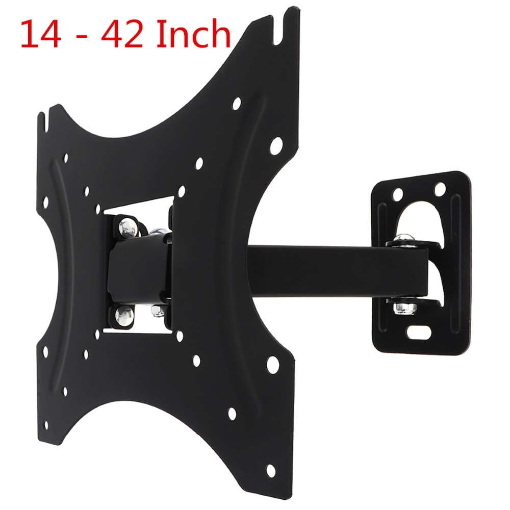 35KG Adjustable TV Wall Mount Bracket Flat Panel TV Frame Support 15 Degrees Tilt for 14 - 42 Inch LCD LED Monitor Flat Pan