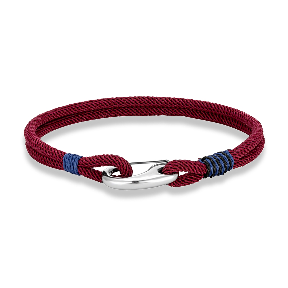 MKENDN Stainless Steel Lobster Spring Clasp Double Strand Braided Rope Bracelet for Men Women Couple Jewelry: 23cm / Light Yellow Gold Color