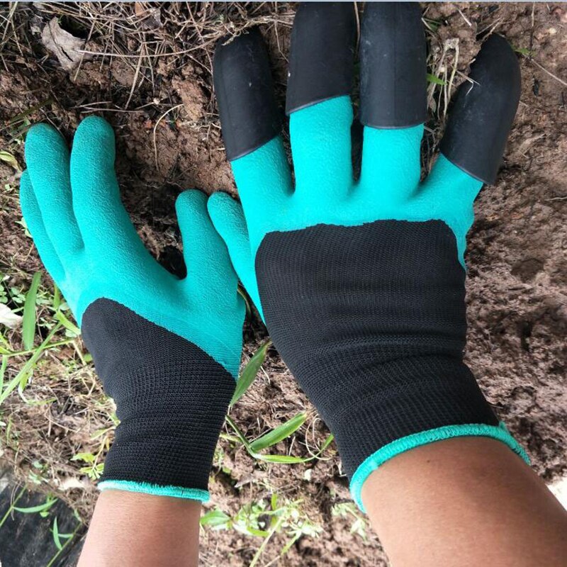 Guantes de jardinería protectores para plantar flores y plantas, impermeables, resistentes al desgaste, gruesos, para cepillar el suelo, transpirables
