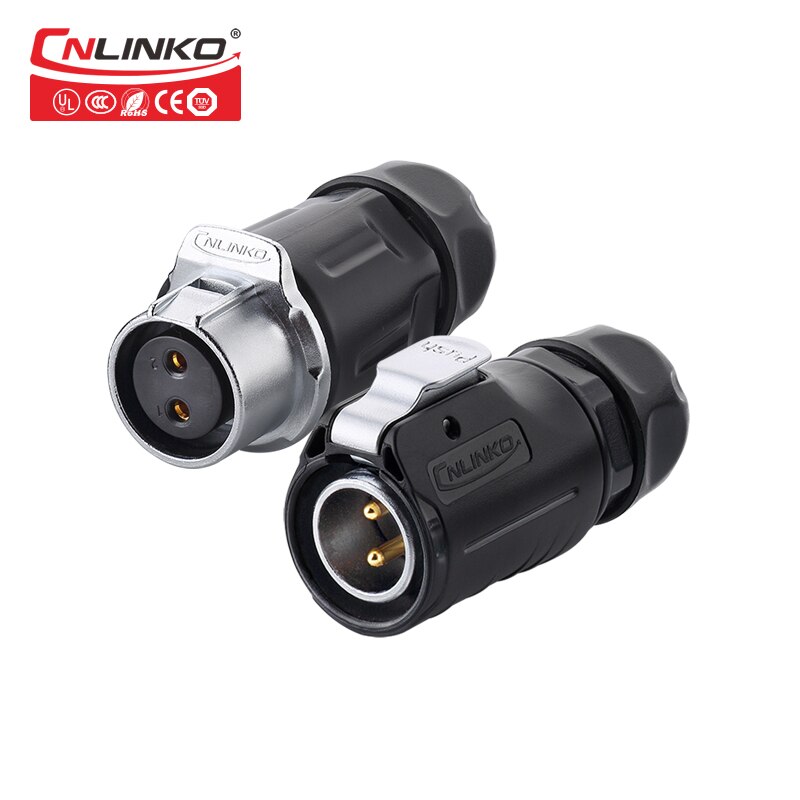 Cnlinko Fabriek Stekkers Sockets Power Connector IP67 Waterdicht 2 Pin Connector Voor Zonnestelsel