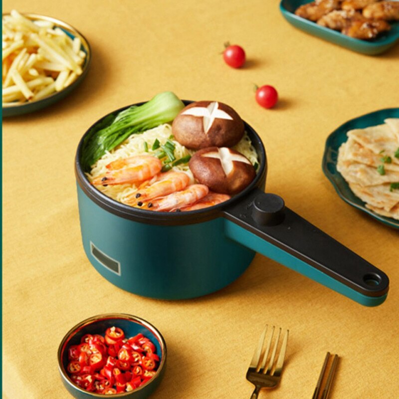 220V Mini Multifunction Electric Cooking Machine Double Layer Household Pot Multi Electric Rice Cooker Non-stick Pan