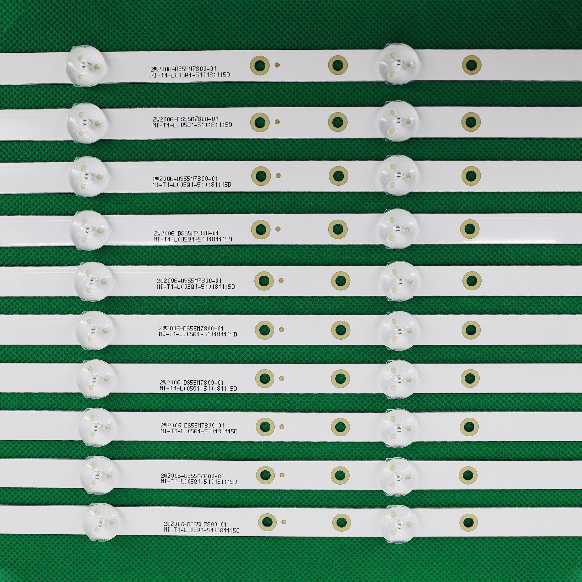 LED Backlight strip for BAIRD TI5510DLEDDS 2W2006-DS55M7800-01 DS55M78-DS02-V01 DSBJ-WG 5LED 3V 53CM
