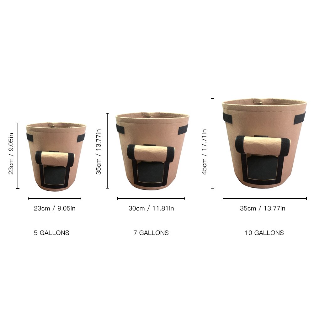 Gemüse Pflanzung Wachsen Tasche DIY Kartoffel Wachsen Pflanzer Tuch Tomaten Blume Pflanzen Container Taschen Verdicken Hof Topf Garten Liefert