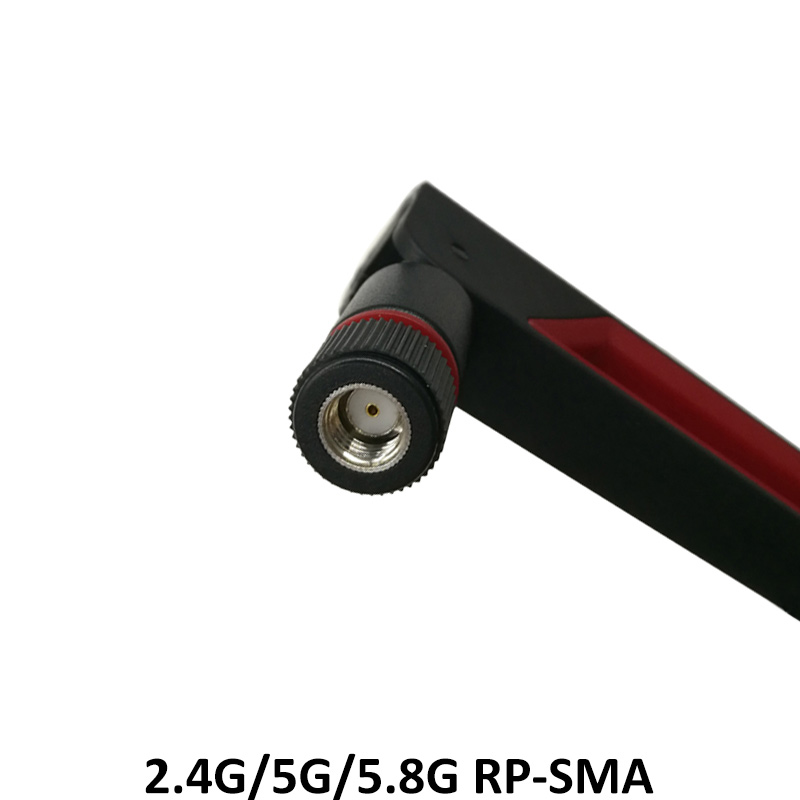 Antena macho 10dbi wifi rp sma, antena universal de 2.4ghz 5ghz para amplificador de sinal de roteador wlan