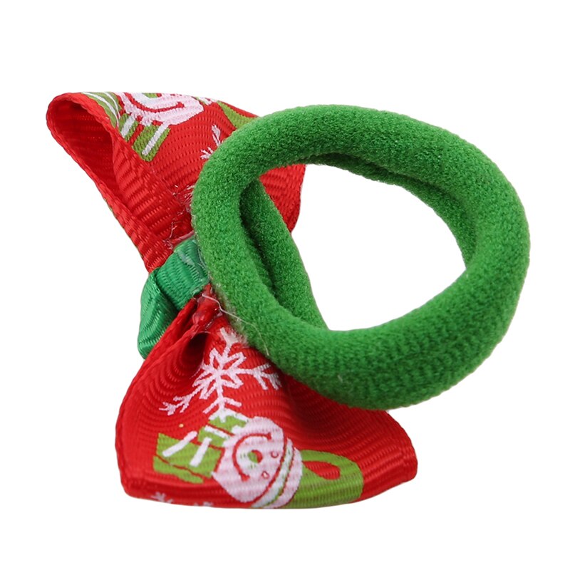 Christmas Hair Rope Tree Santa Bell Snowman Kids Elastic Hair Band Lovely Girls Hair Accessories